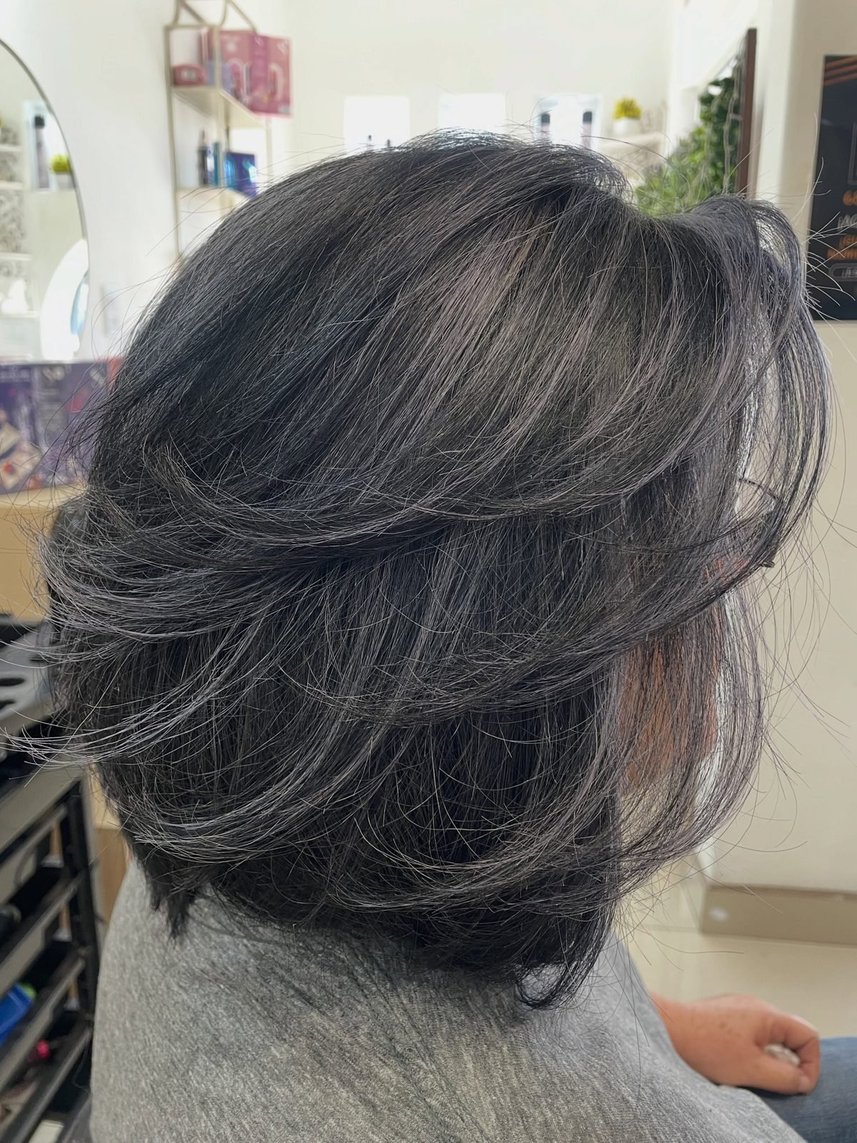 Corte en capas con reflejos